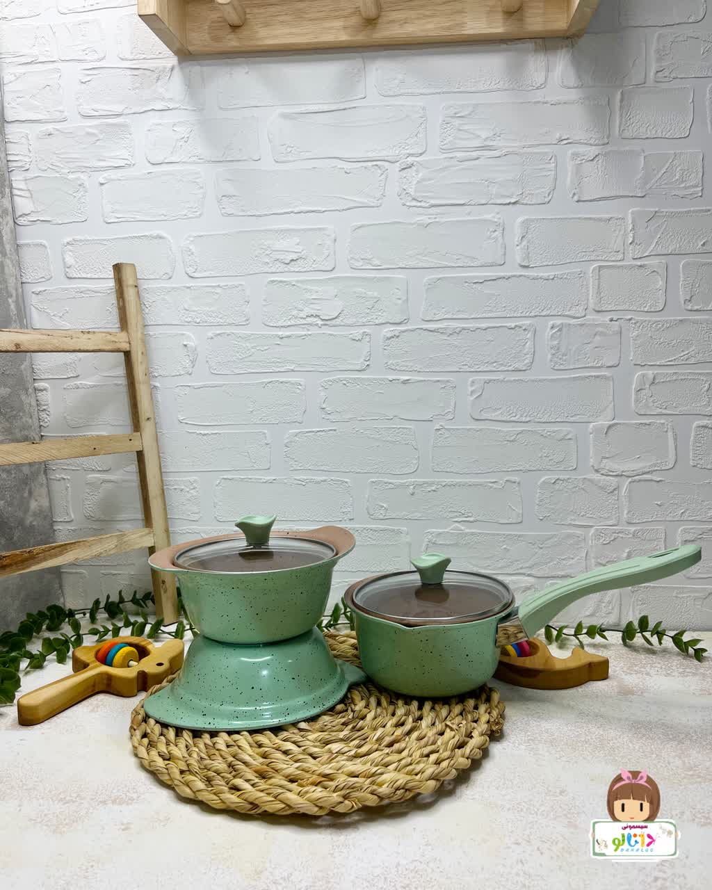 ست قابلمه چدن نوزادی چیکو 5 پارچه