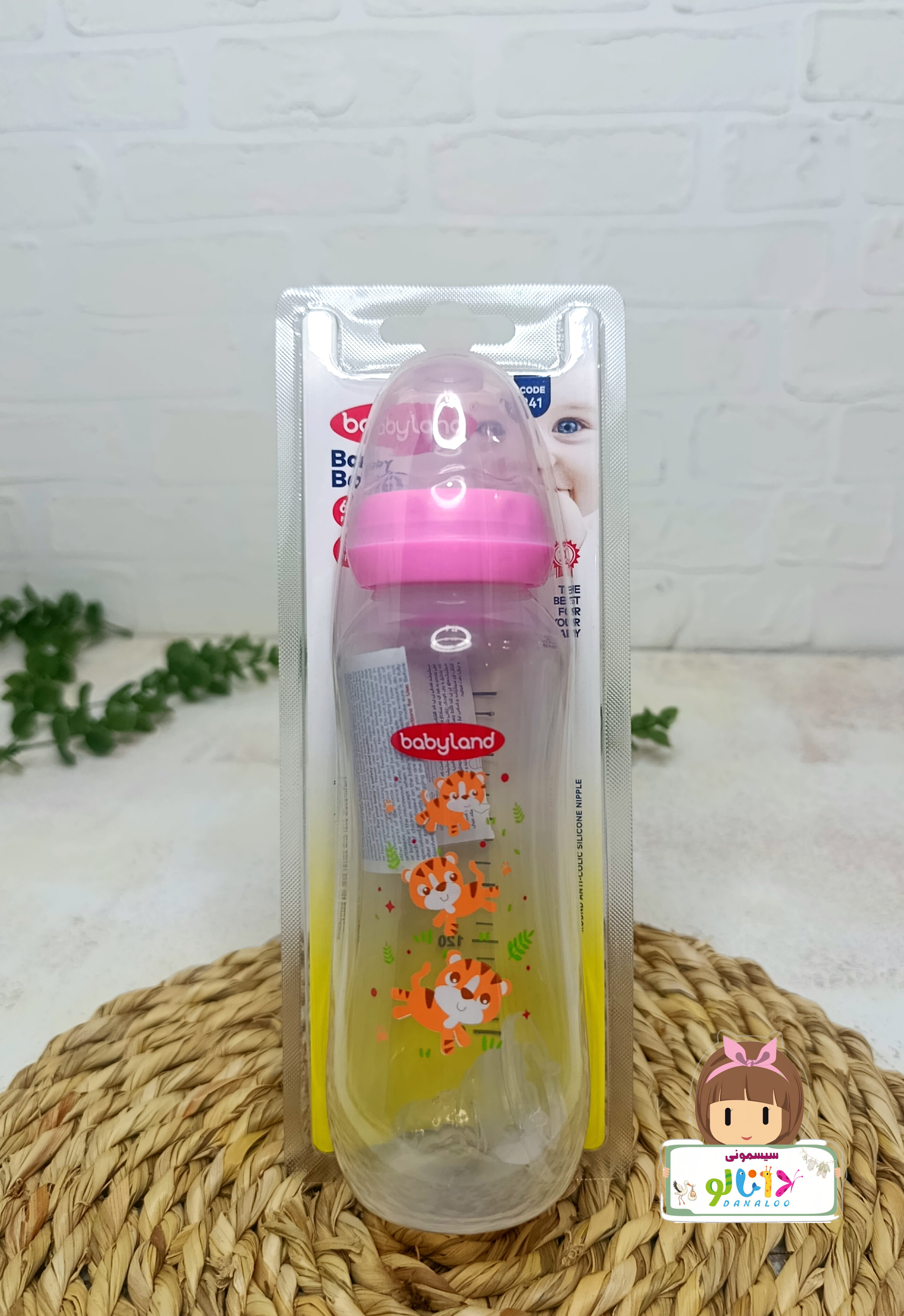 شیشه شیر بی بی لند Baby Land کد 241 ظرفیت 240 میلی‌لیتر