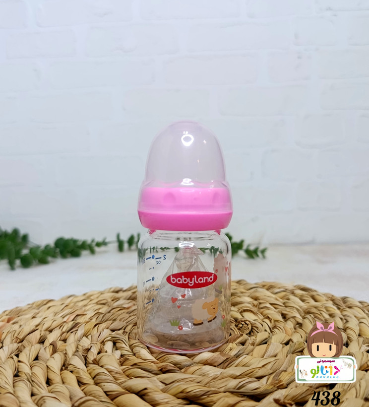 شیشه شیر پیرکس بی بی لند Baby Land کد 438 ظرفیت 60 میلیلیتر
