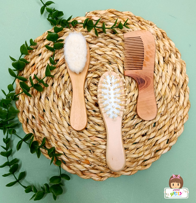 ست برس و شانه مو نوزاد لوزان بیبی